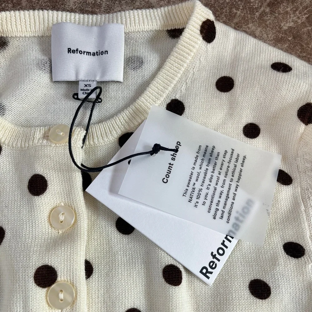 Reformation cream knit